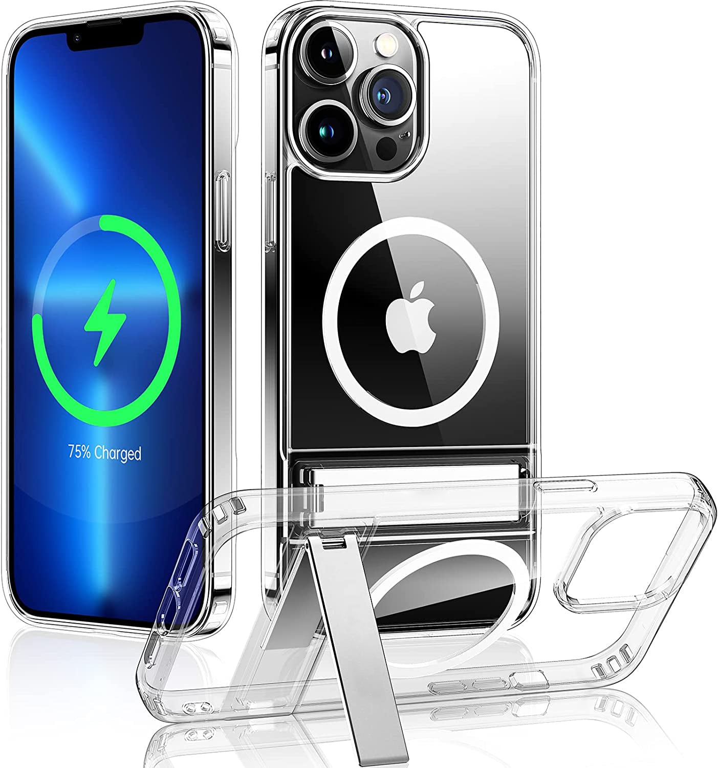 Clear iPhone Magnetic Case with Stand