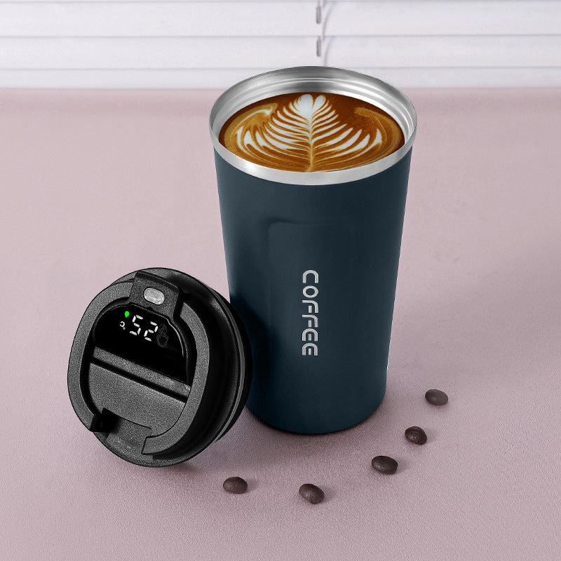 Thermos Coffee Cup with Temperature Display