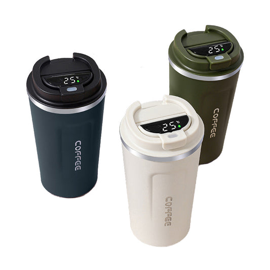 Thermos Coffee Cup with Temperature Display