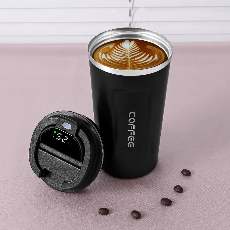 Thermos Coffee Cup with Temperature Display